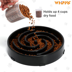 WHIPPY slow feeder bowl is top-rack dishwasher safe for easy cleaning