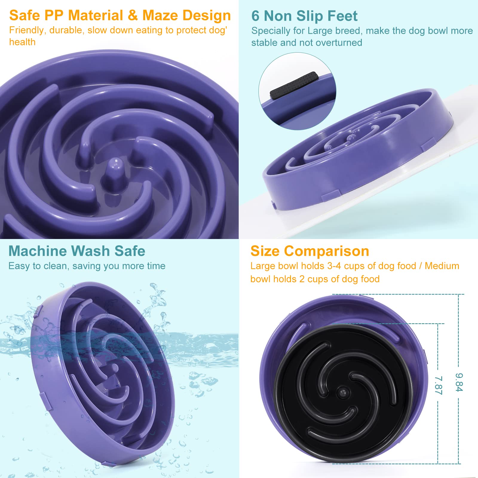 WHIPPY slow feeder is top-rack dishwasher safe for easy cleaning