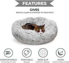 Whiskers & Friends 23x23 snuggle size cat bed for kittens and cats.