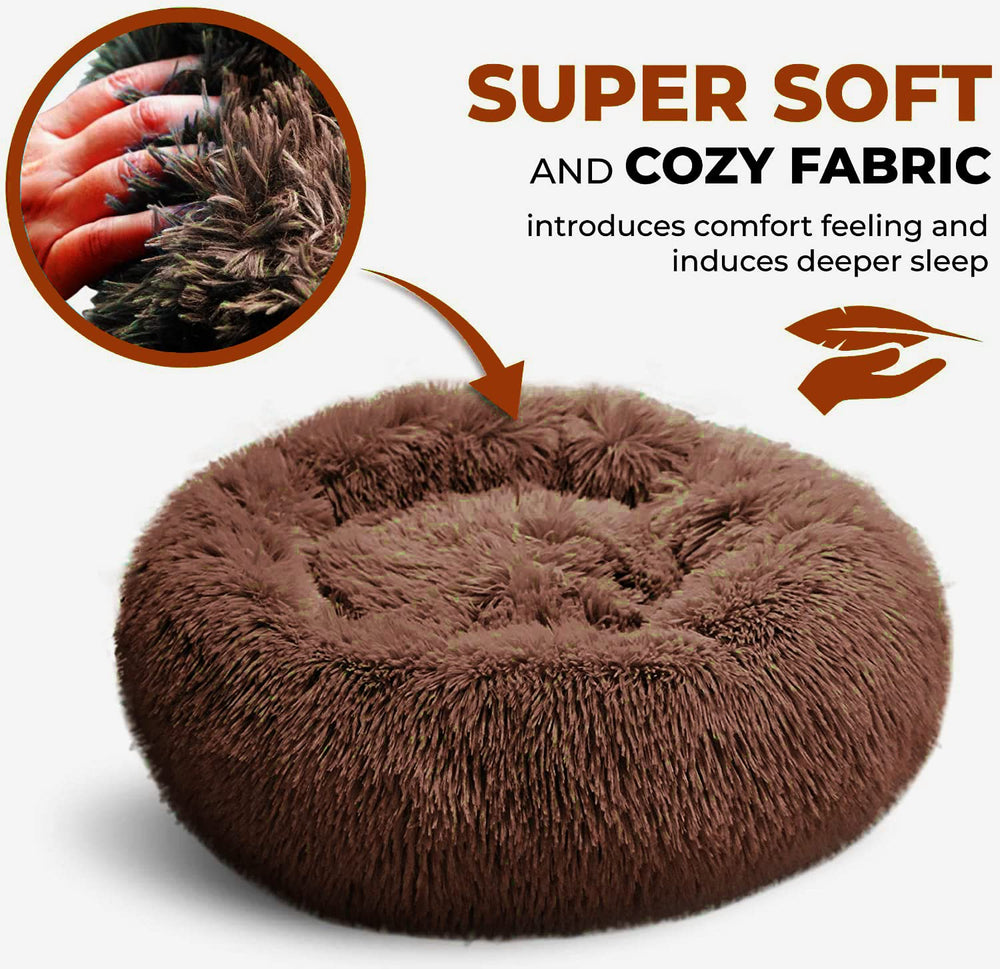 Whiskers & Friends plush faux fur close-up shows luxurious softness for naps.