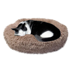 Whiskers & Friends calming donut bed close-up for a secure, comforting retreat