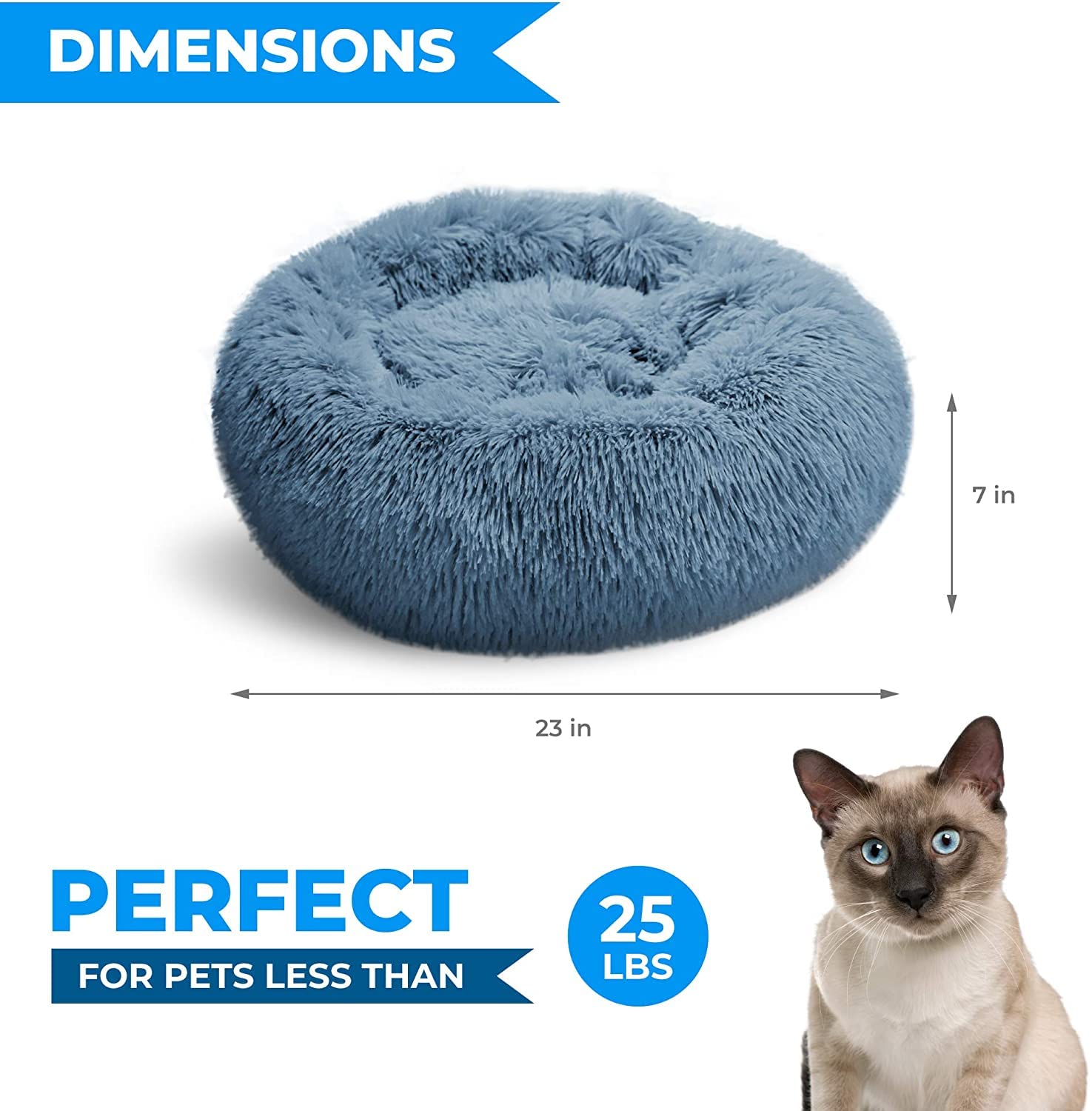 Close-up of plush fabric and generous fill for ultra-soft cuddly comfort.