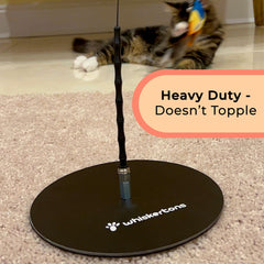 Whiskertons self-holding base showcases easy, hands-free setup.