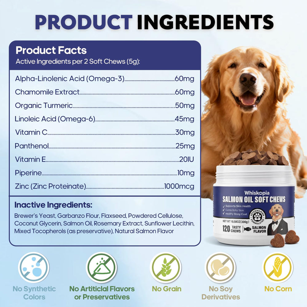 Whiskopia Allergy Relief Chews owner holding bottle – easy daily routine for itchy skin.
