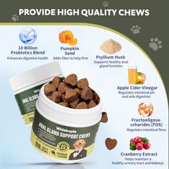 Whiskopia chicken-flavored chews appealing to dogs during feeding