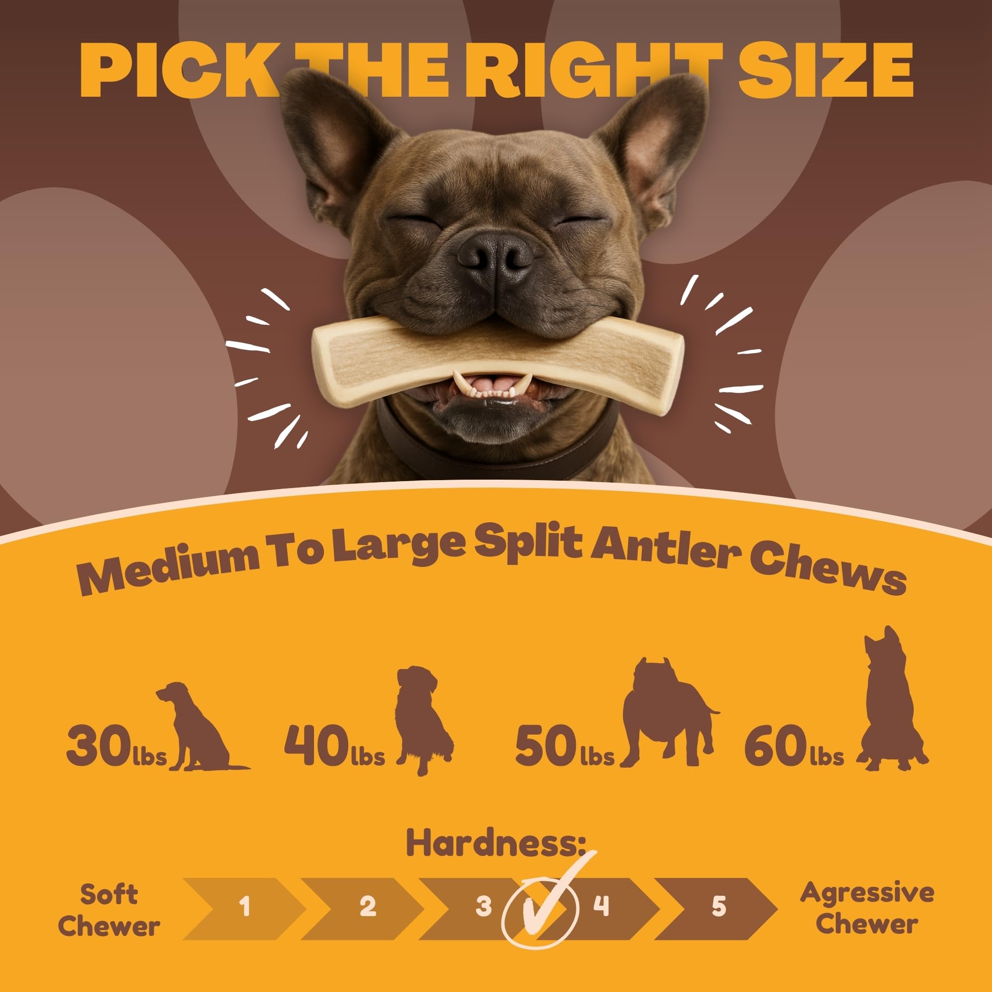 WhiteTail Naturals antlers are odorless and mess-free for indoor use