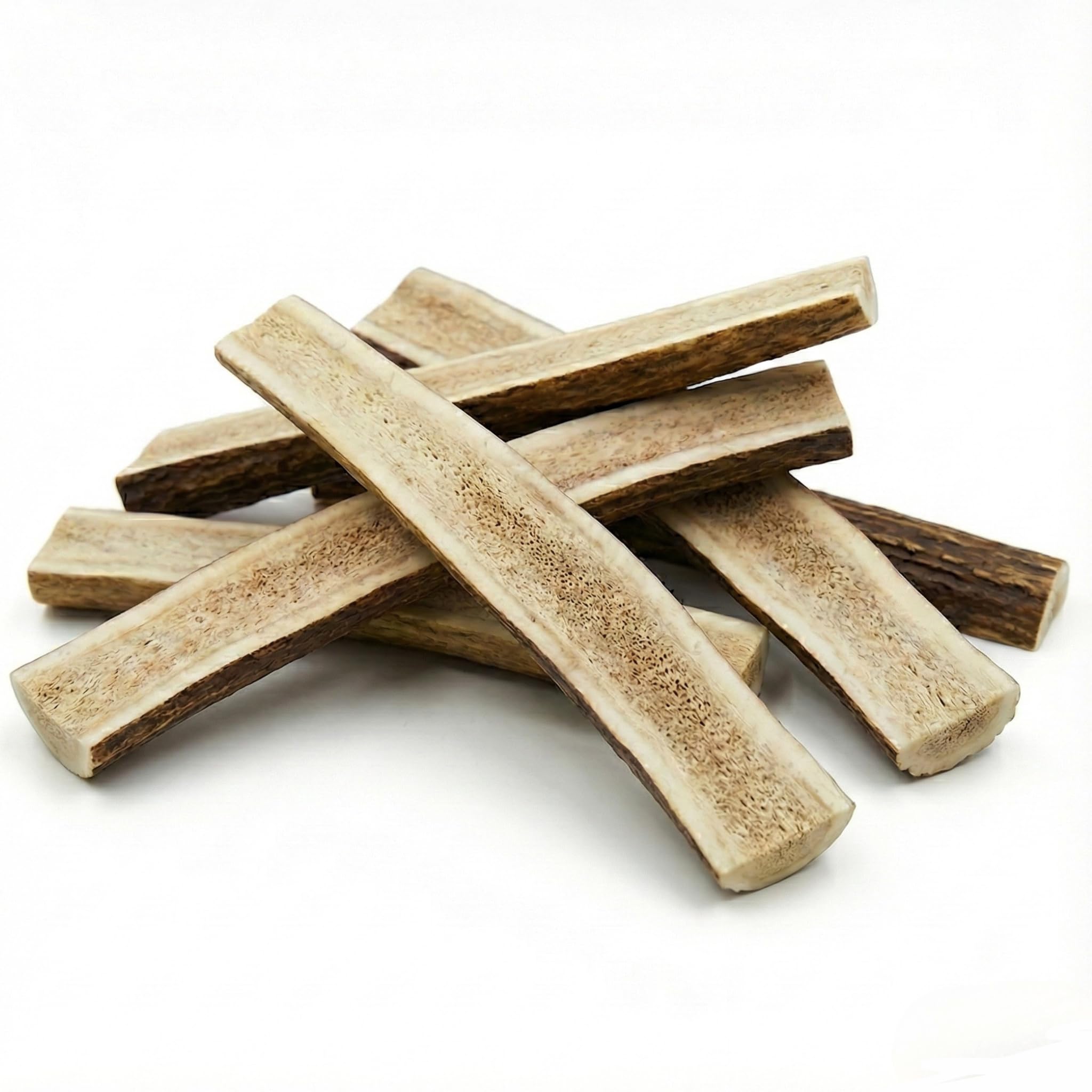 WhiteTail Naturals elk antler chews bulk pack for medium to large dogs