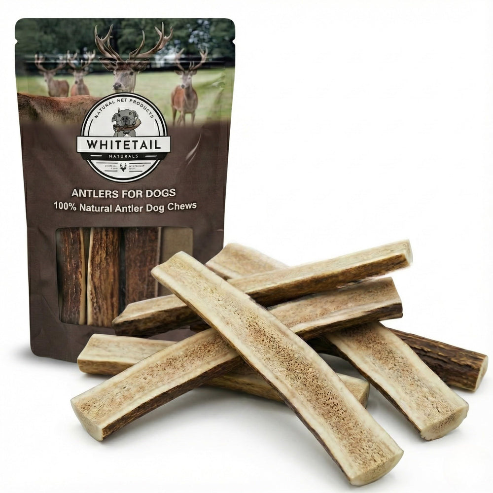 WhiteTail Naturals split elk antlers bundle — durable chew for dogs' long-lasting entertainment
