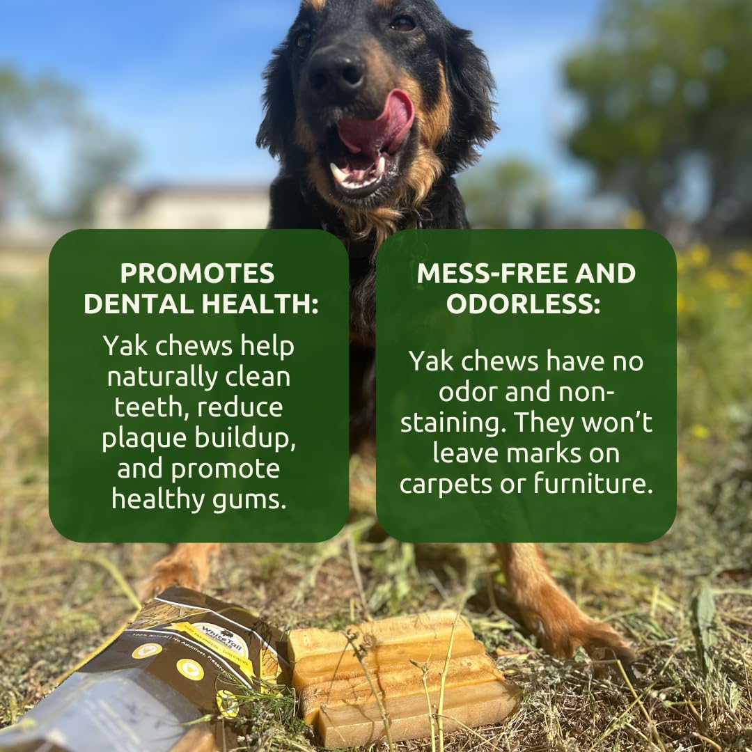 WhiteTail Naturals 3-Ingredient Yak Milk—simple, natural dog chews.