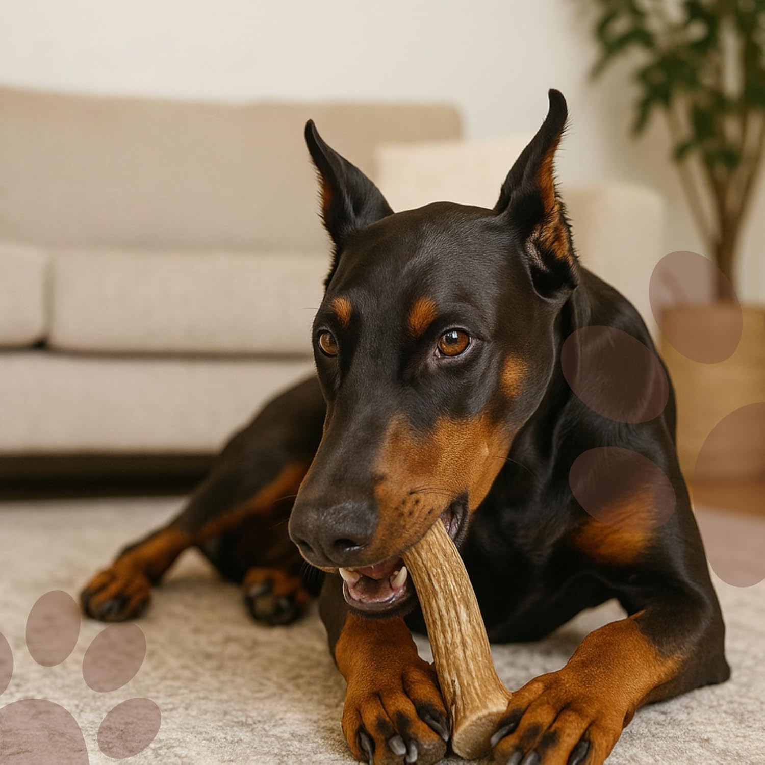 WhiteTail Naturals Jumbo XXL deer antler Texas-made premium chew.