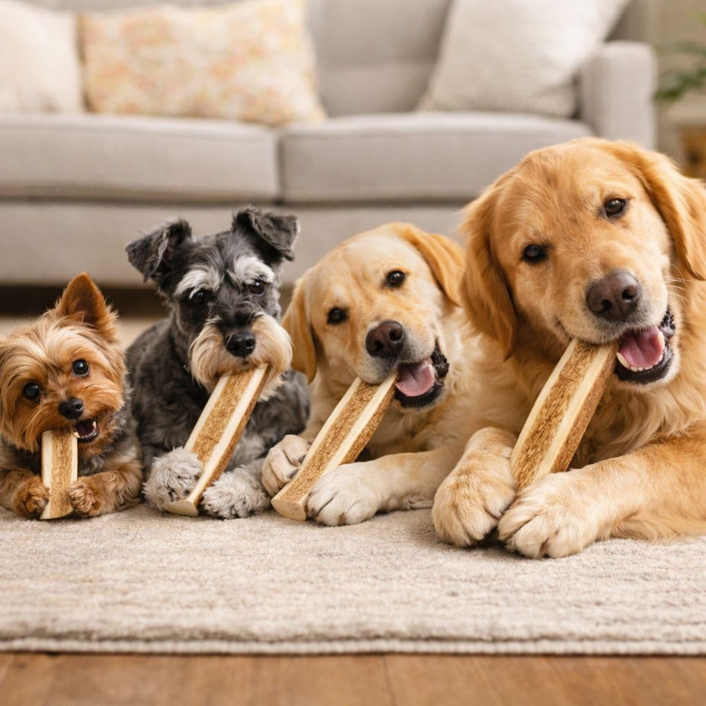 WhiteTail Naturals large dog chew bone, natural minerals and crunch.