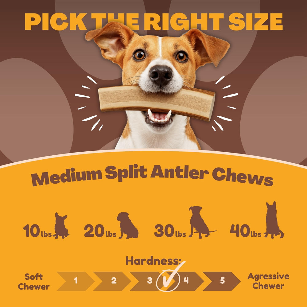 WhiteTail Naturals odorless antler chew keeps indoor spaces clean and odor free.