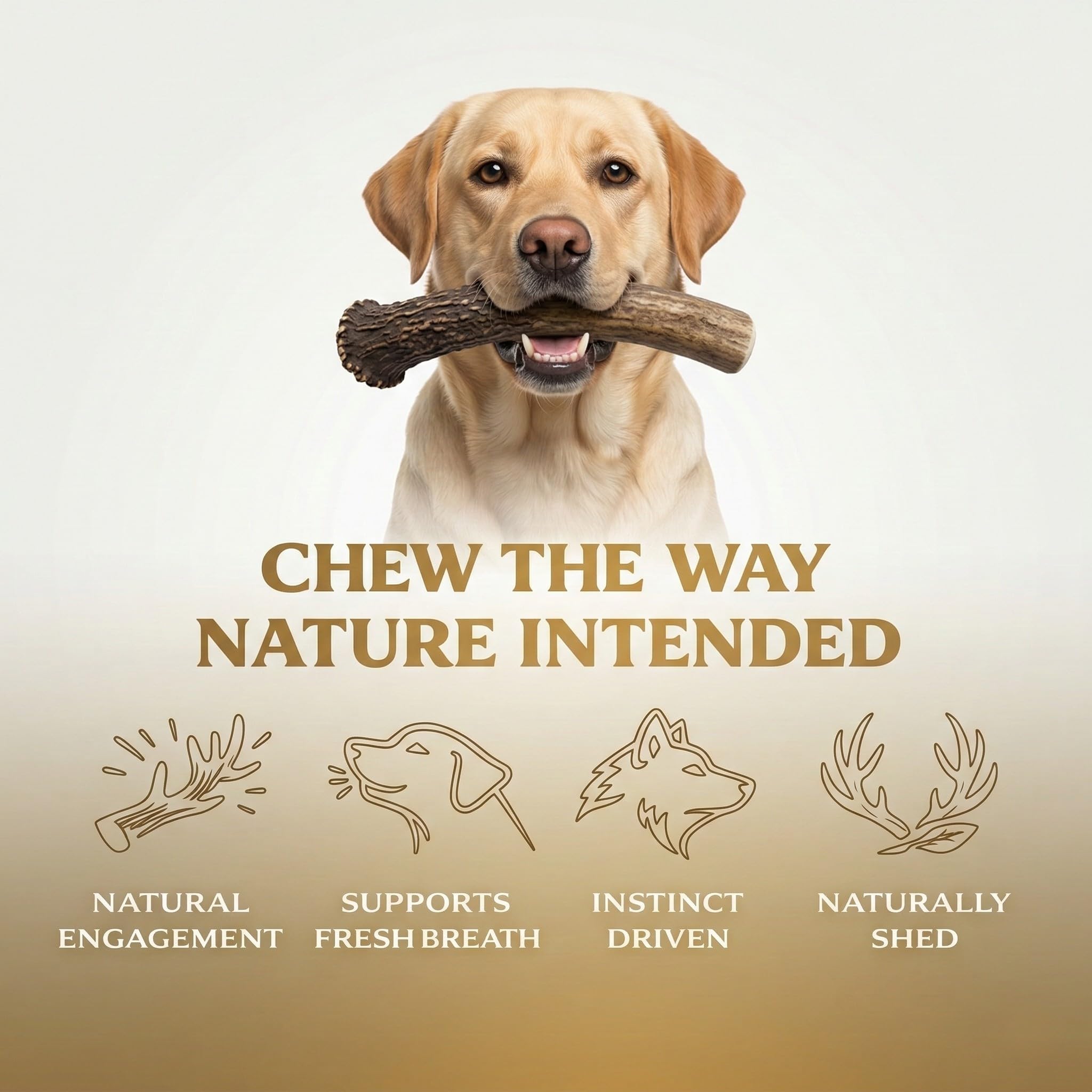 WhiteTail Naturals odorless elk antlers ideal for indoor use.
