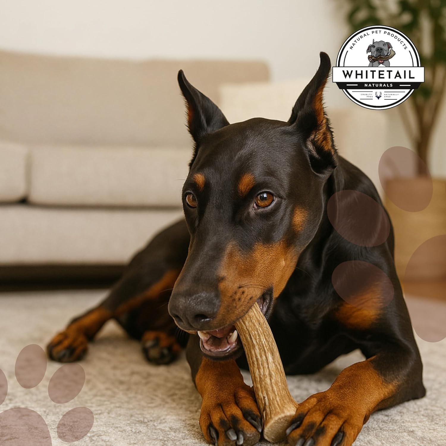 WhiteTail Naturals sanded edges antler reduces sharp points during use