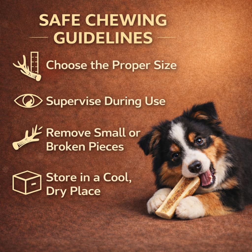 WhiteTail Naturals small to medium dogs can enjoy a long-lasting chew.
