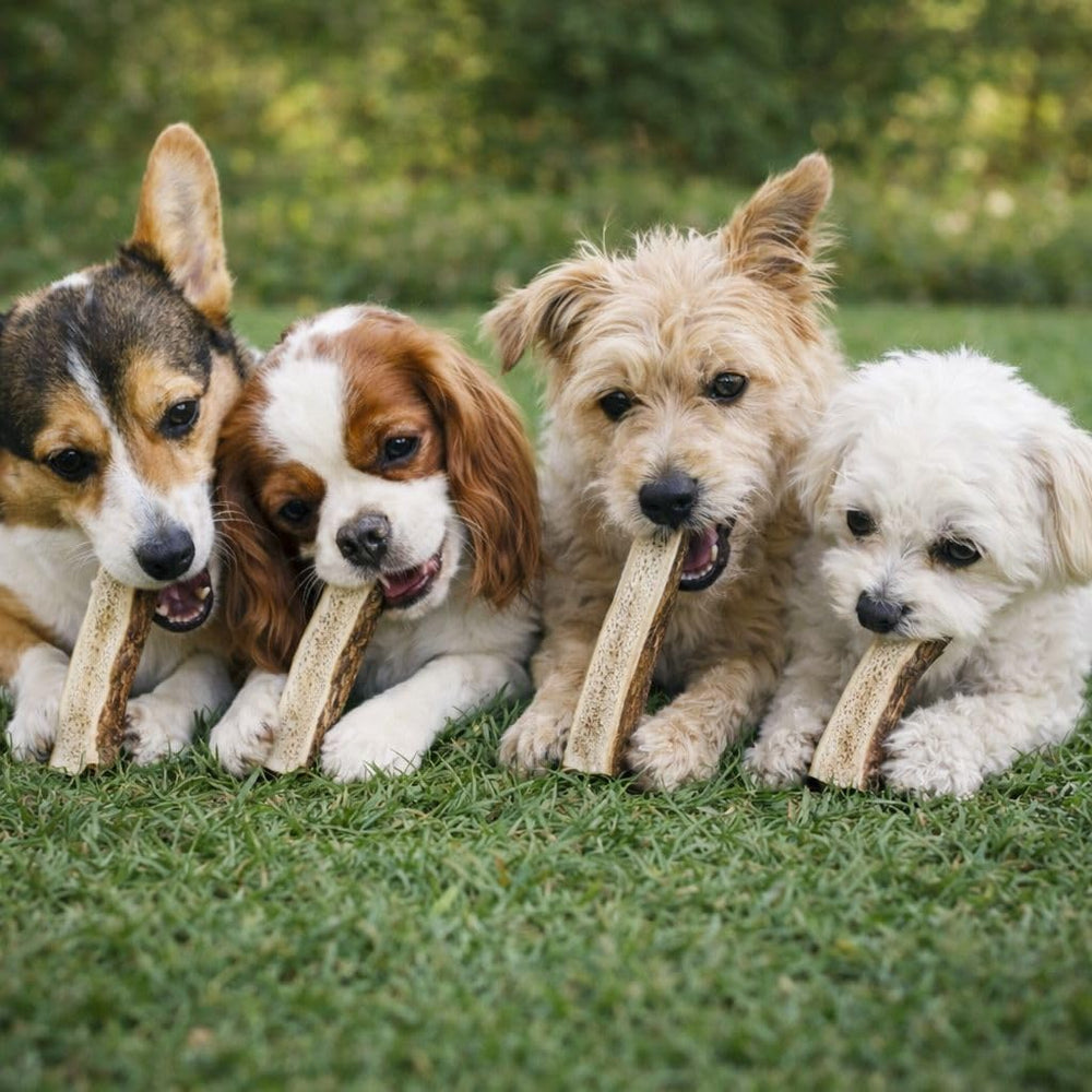 Natural variation in size and color gives each chew a unique look