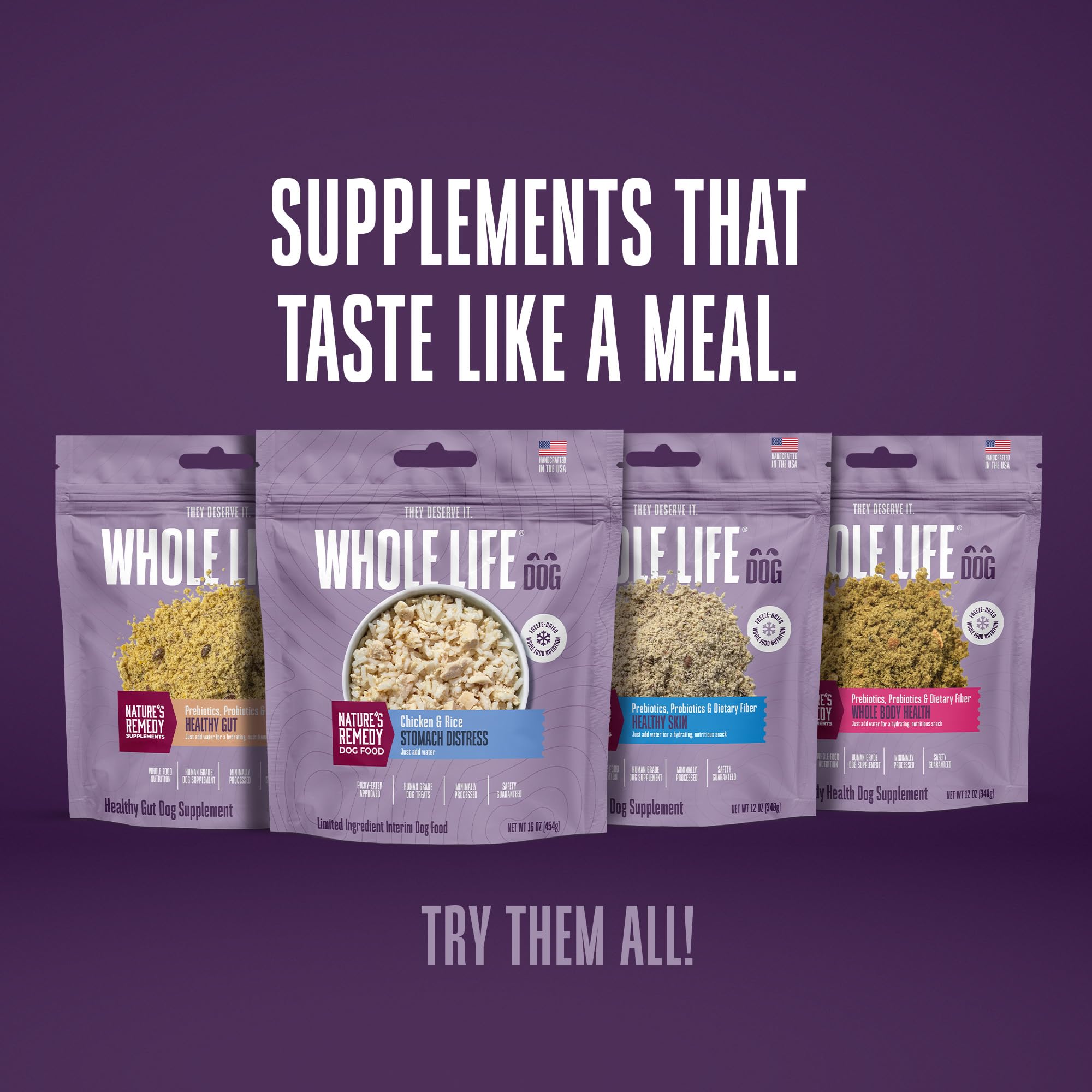 Whole Life Pet Bland Diet quick digestive relief for dogs with sensitive stomachs.