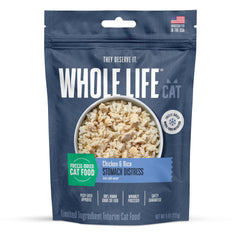 Whole Life Cat bland diet packaging showing a convenient, quick-to-prepare option for sensitive stomachs.