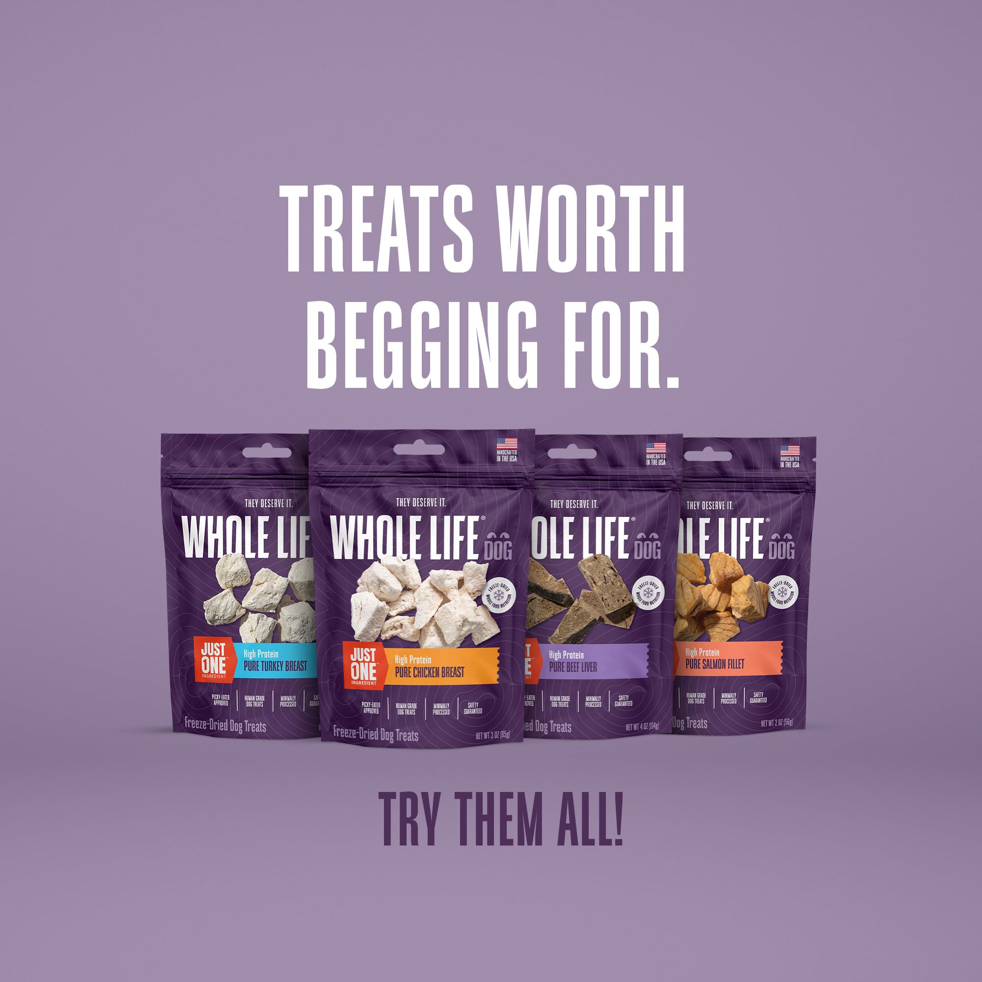 Just One Salmon protein-packed bites for active dogs