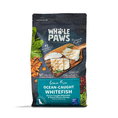 Whole Paws ocean-caught whitefish bowl for balanced nutrition and daily meals.