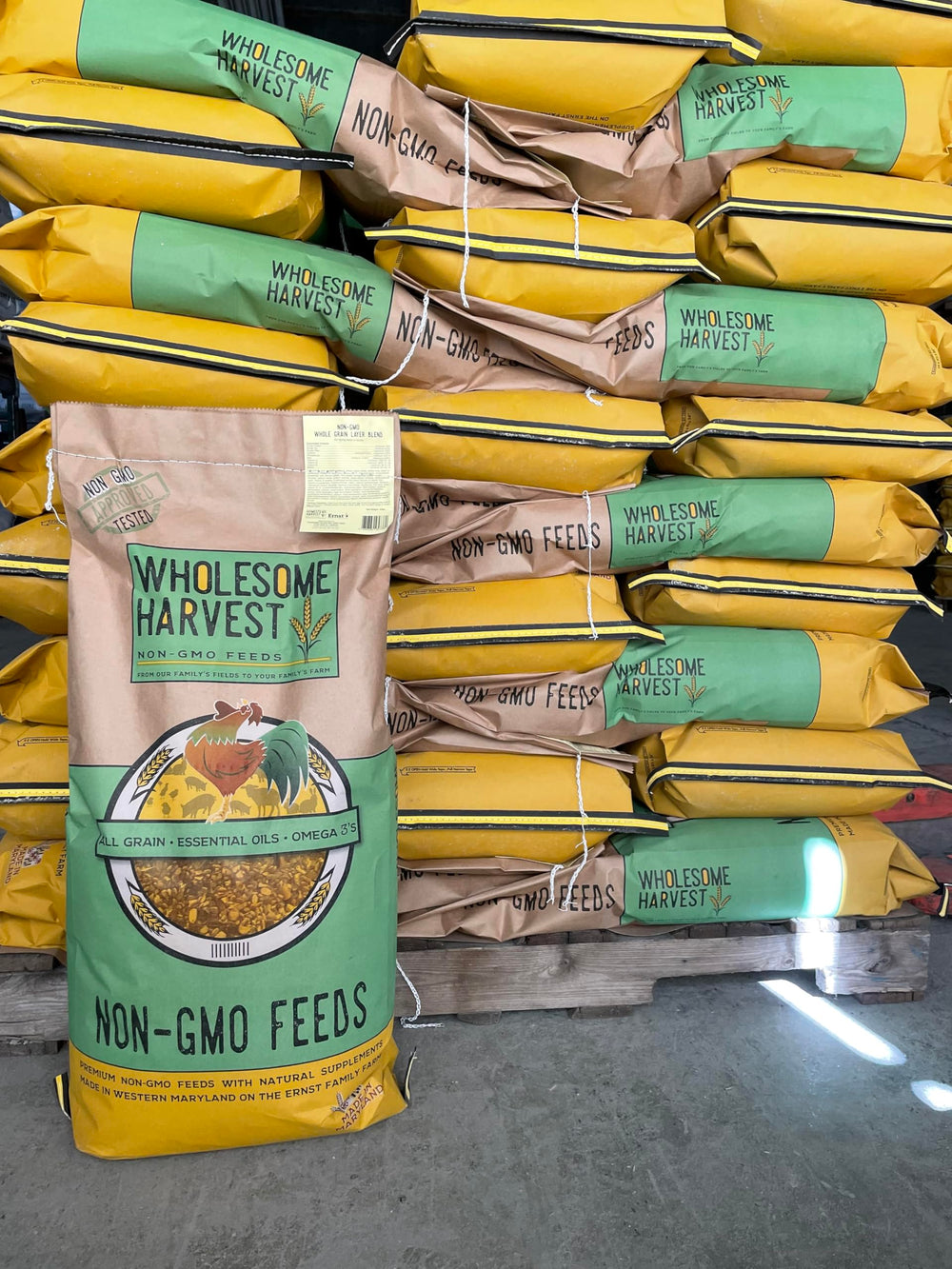 Wholesome Harvest no fillers for wholesome nutrition in goslings.