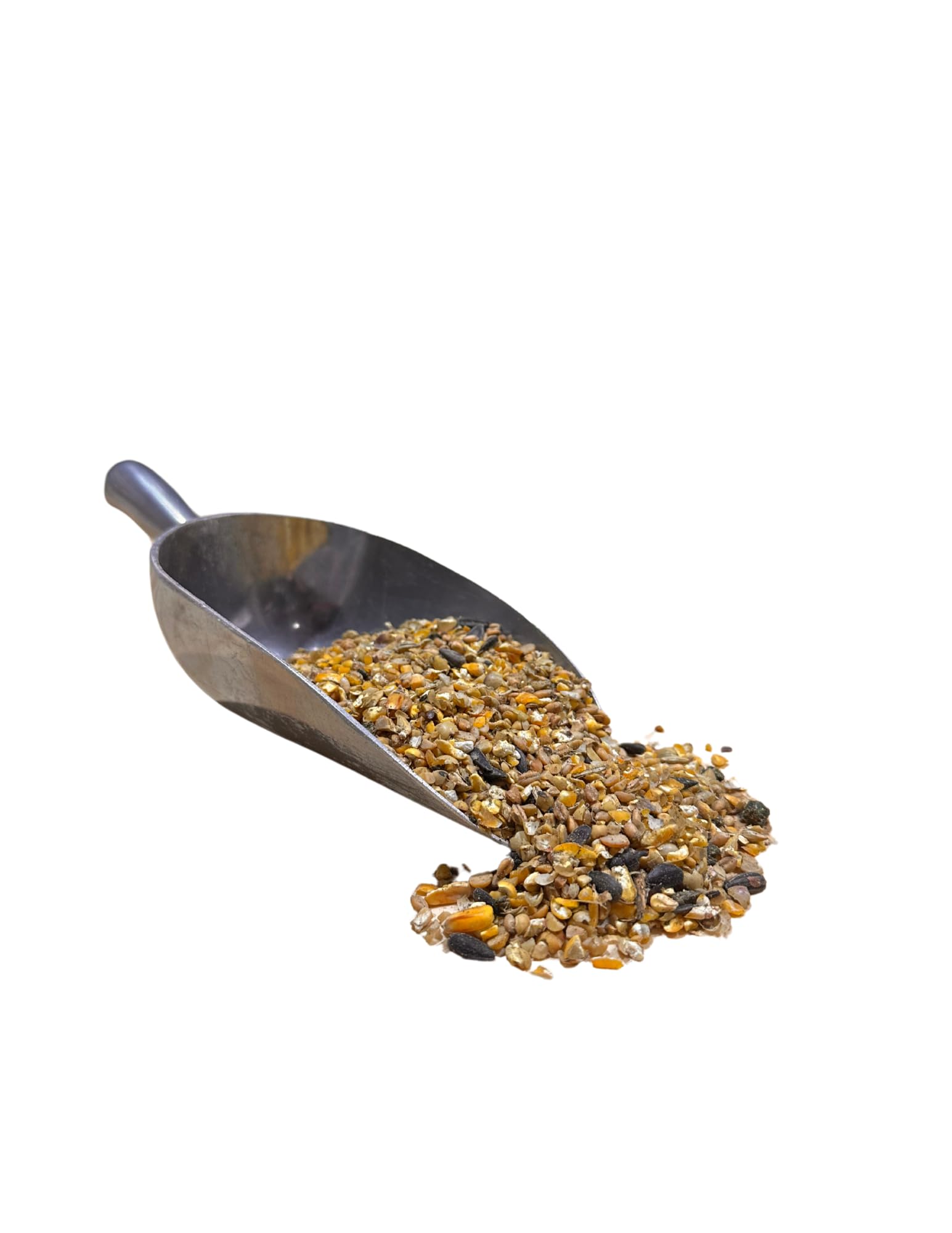 Wholesome Harvest All Flock Feed herbs-oils close-up emphasizes aroma and biodiversity.