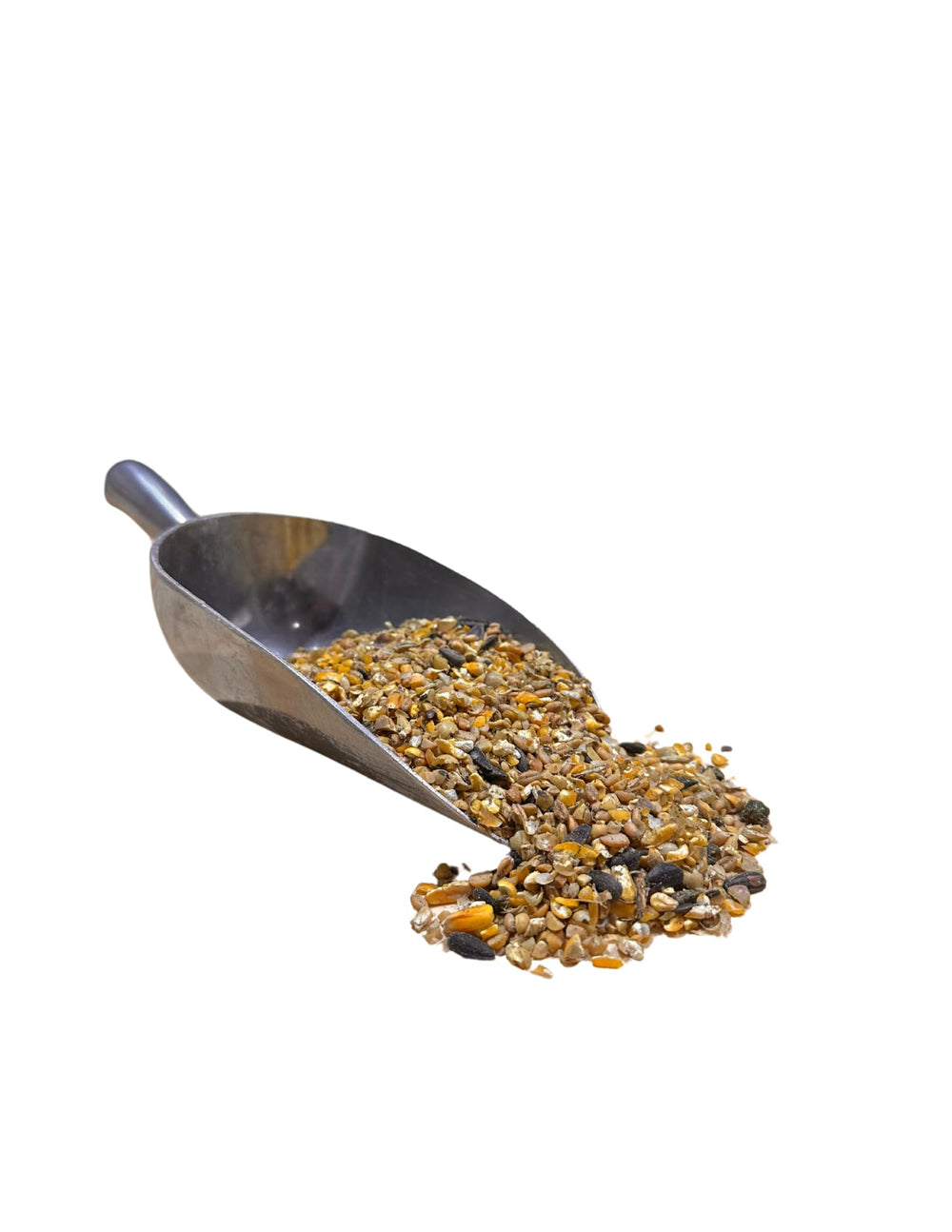 Wholesome Harvest All Flock Feed herbs-oils close-up emphasizes aroma and biodiversity.