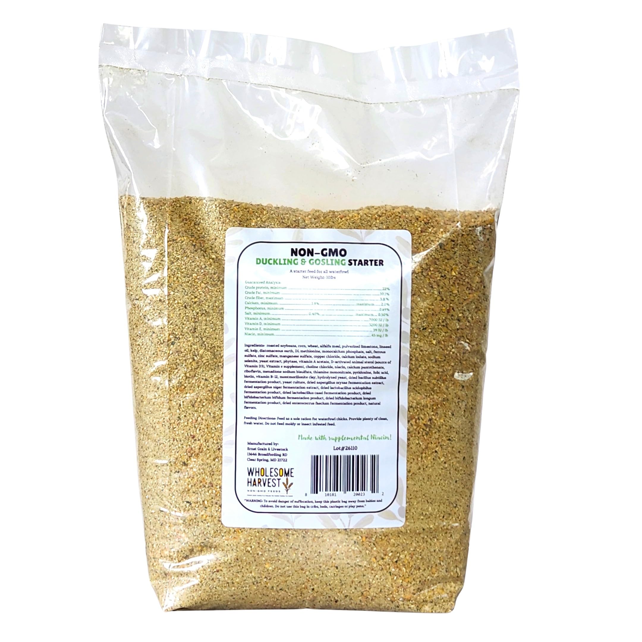 Wholesome Harvest farm-grown grains highlight non-GMO farming practices.