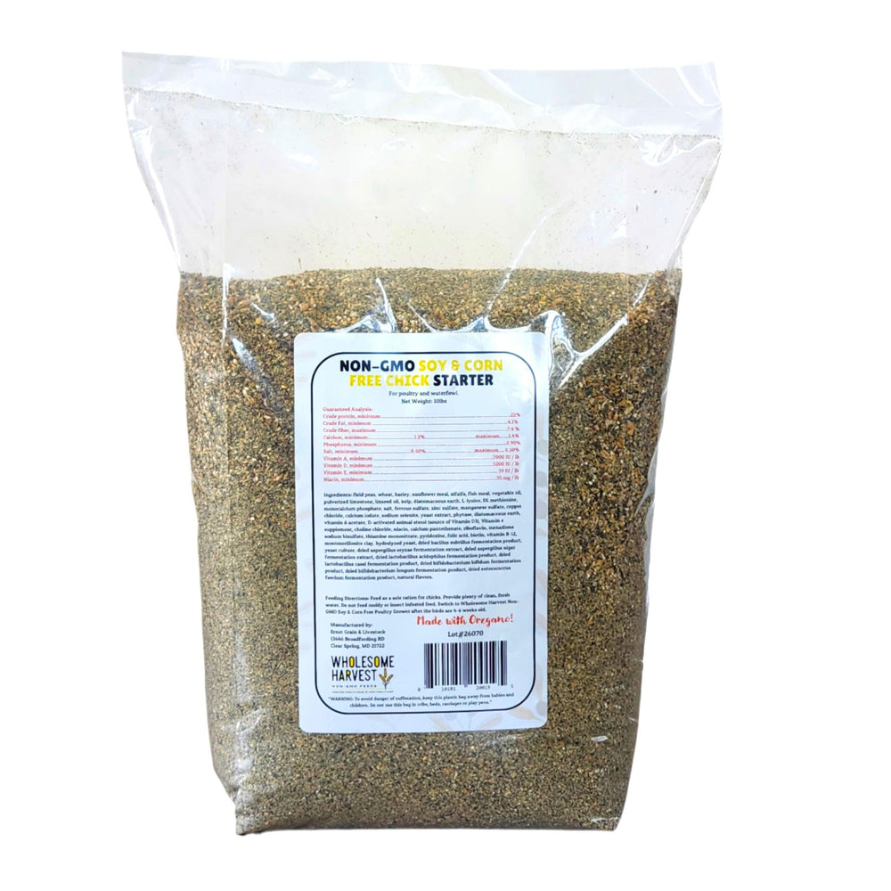Wholesome Harvest omega-3 enriched chick feed for vitality