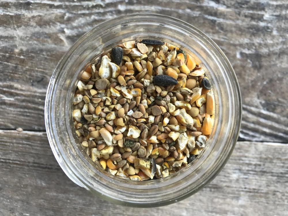 Wholesome Harvest whole grain formula close-up shows visible grains