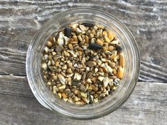 Wholesome Harvest whole grain formula close-up shows visible grains