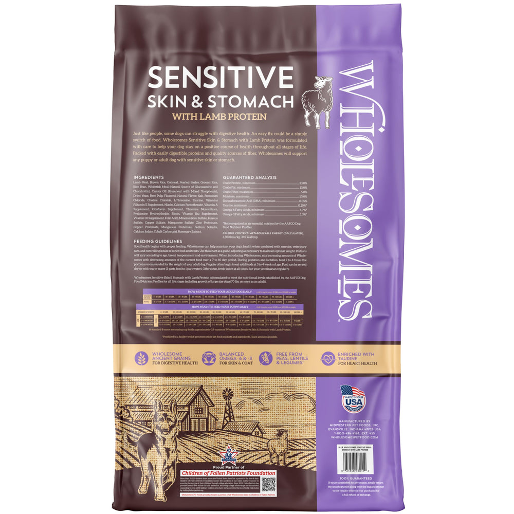 Wholesomes ancient grains formula supports steady energy and gentle digestion.