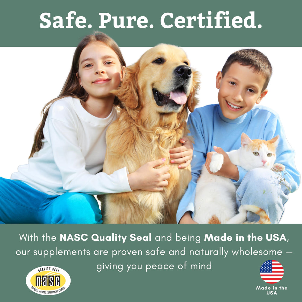 Wholistic Pet Organics Canine Complete NASC seal for safety standard