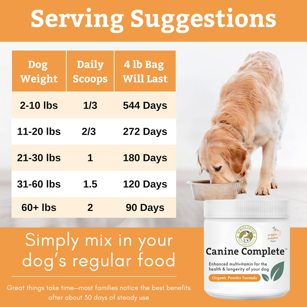 Wholistic Pet Organics Canine Complete US-made NASC certified quality