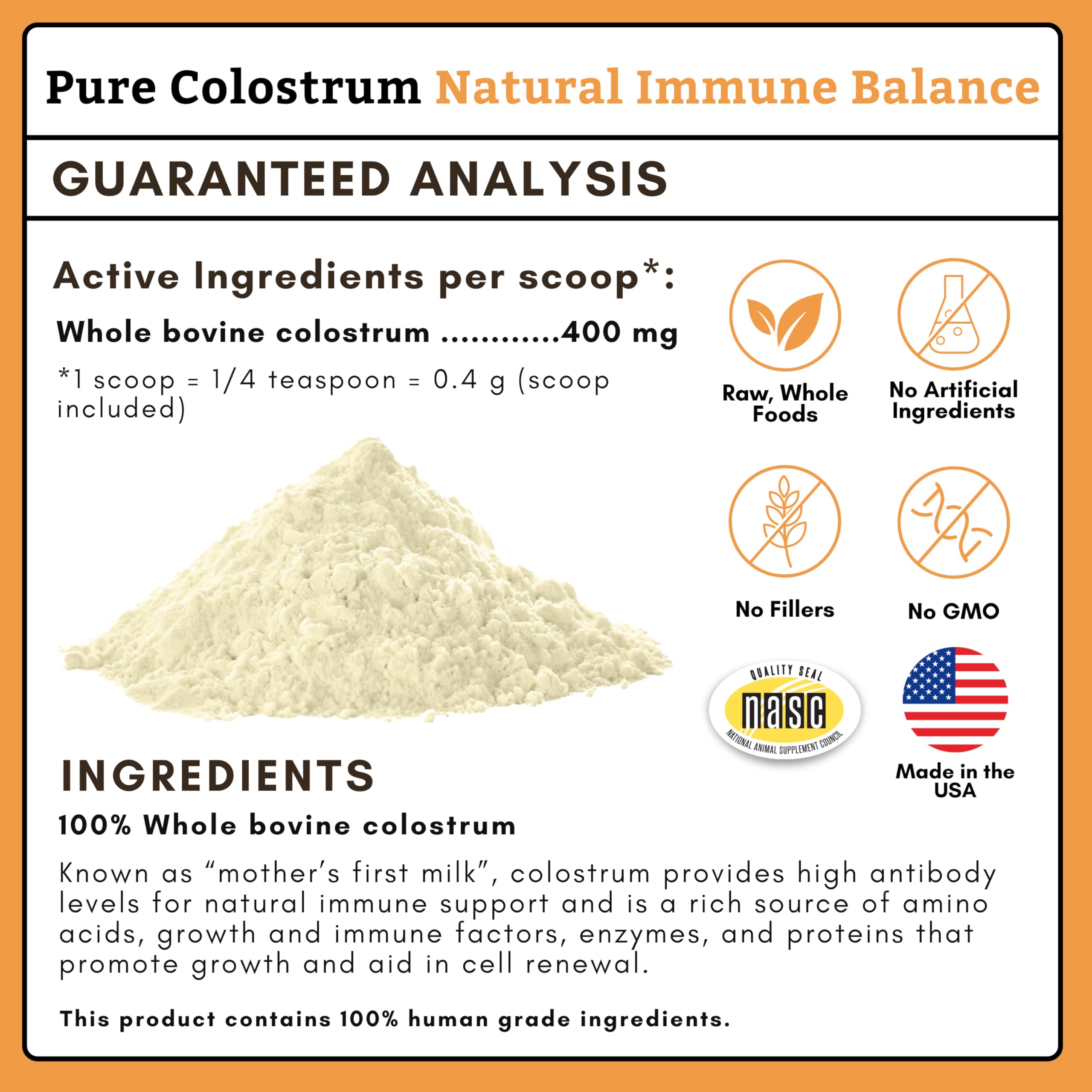 Wholistic Pet Organics colostrum probiotics blend shown to aid digestion and immunity