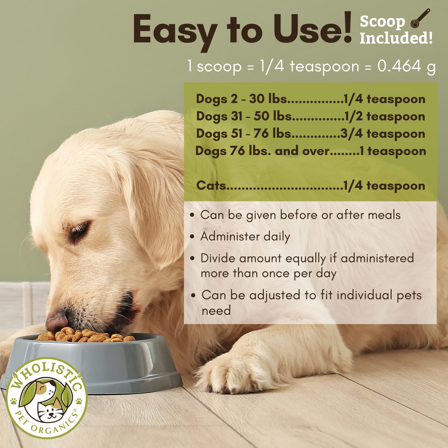Wholistic Pet Organics Cranberry is proudly made in the USA for consistency.
