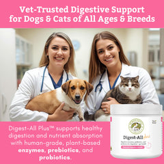 Wholistic Pet Organics probiotics pour for easy dosing