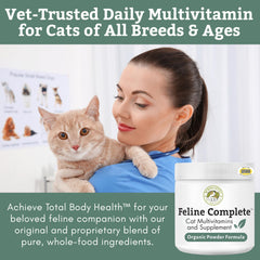 Wholistic Pet Organics Feline Complete scoop for measuring daily probiotic servings
