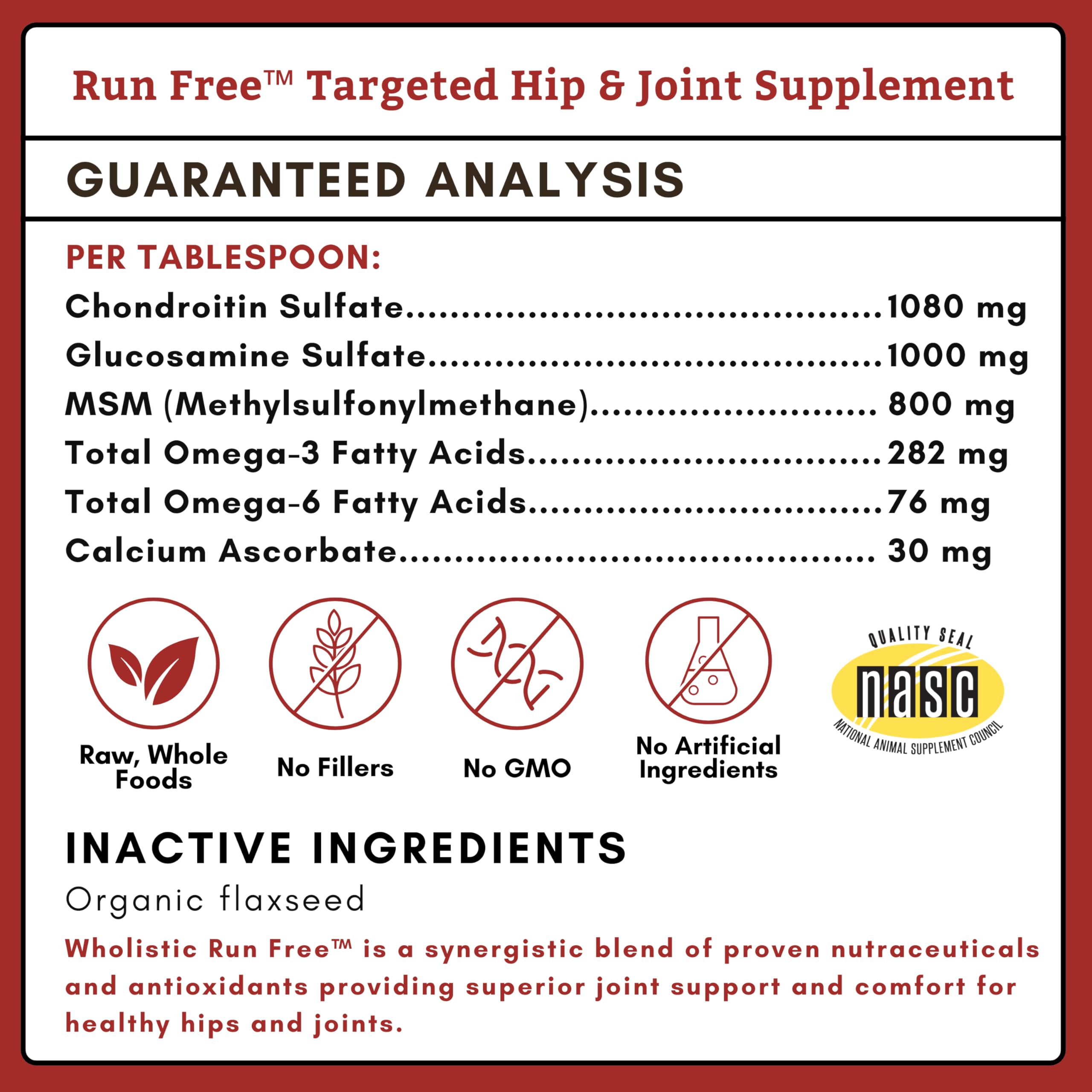 Wholistic Pet Organics powder for senior dogs and cats supports mobility.
