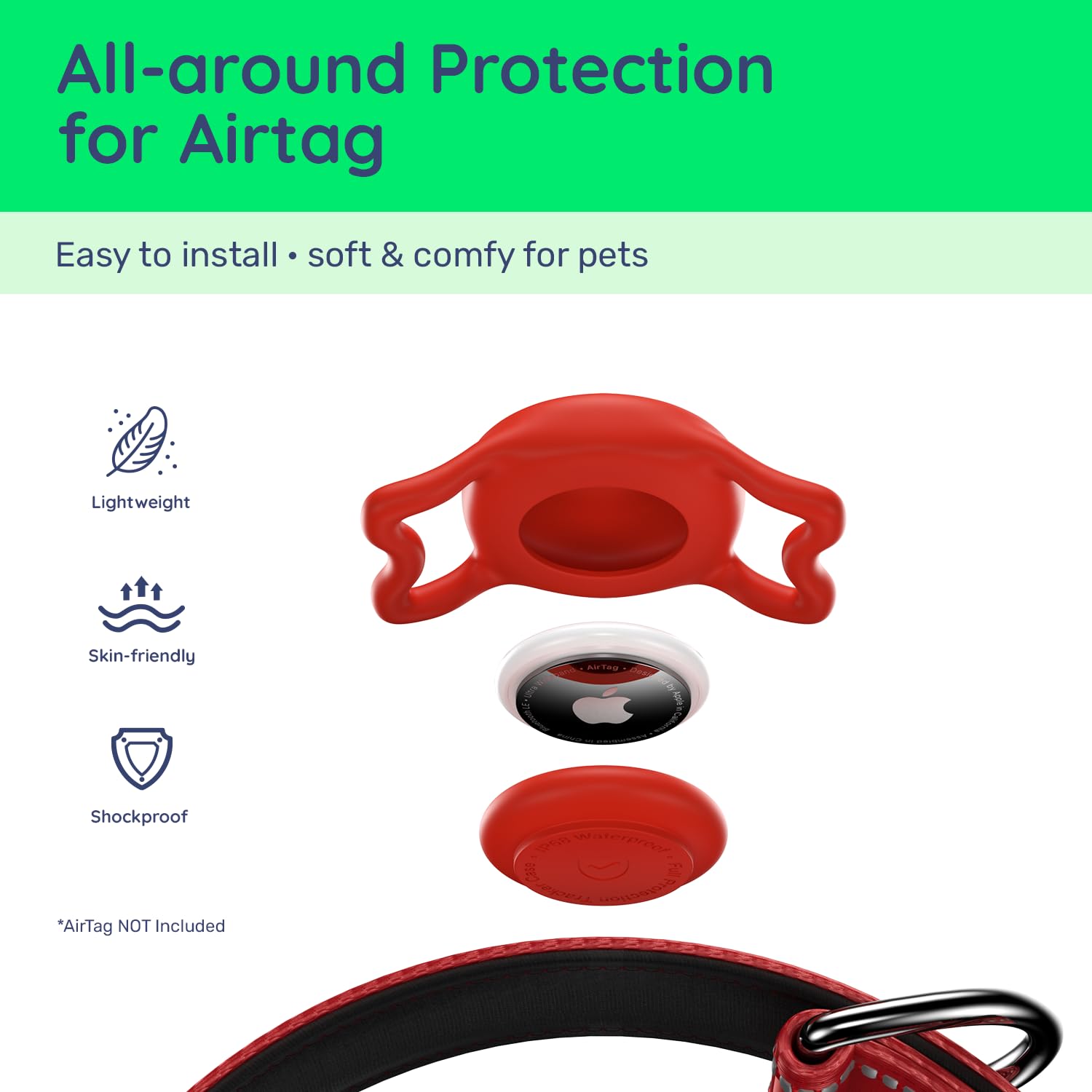 WhoseID safety locking buckle prevents accidental openings