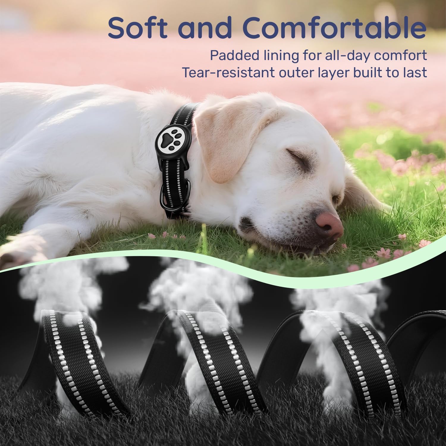 WhoseID neoprene padding delivers comfortable wear during long walks