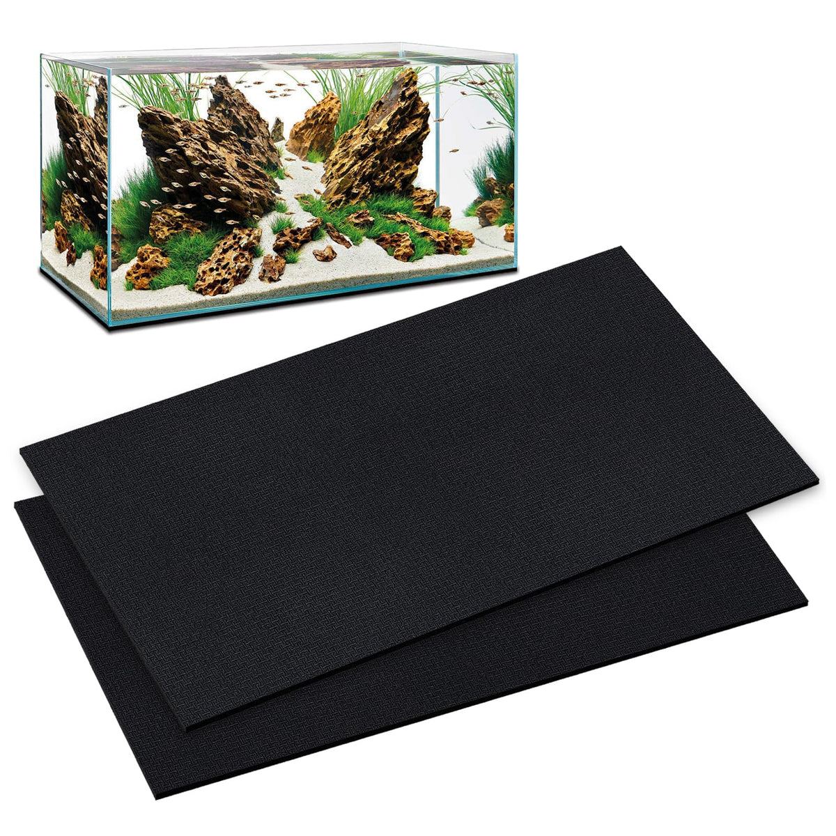 Wibeelee aquarium leveling mat with full surface coverage for even weight support.