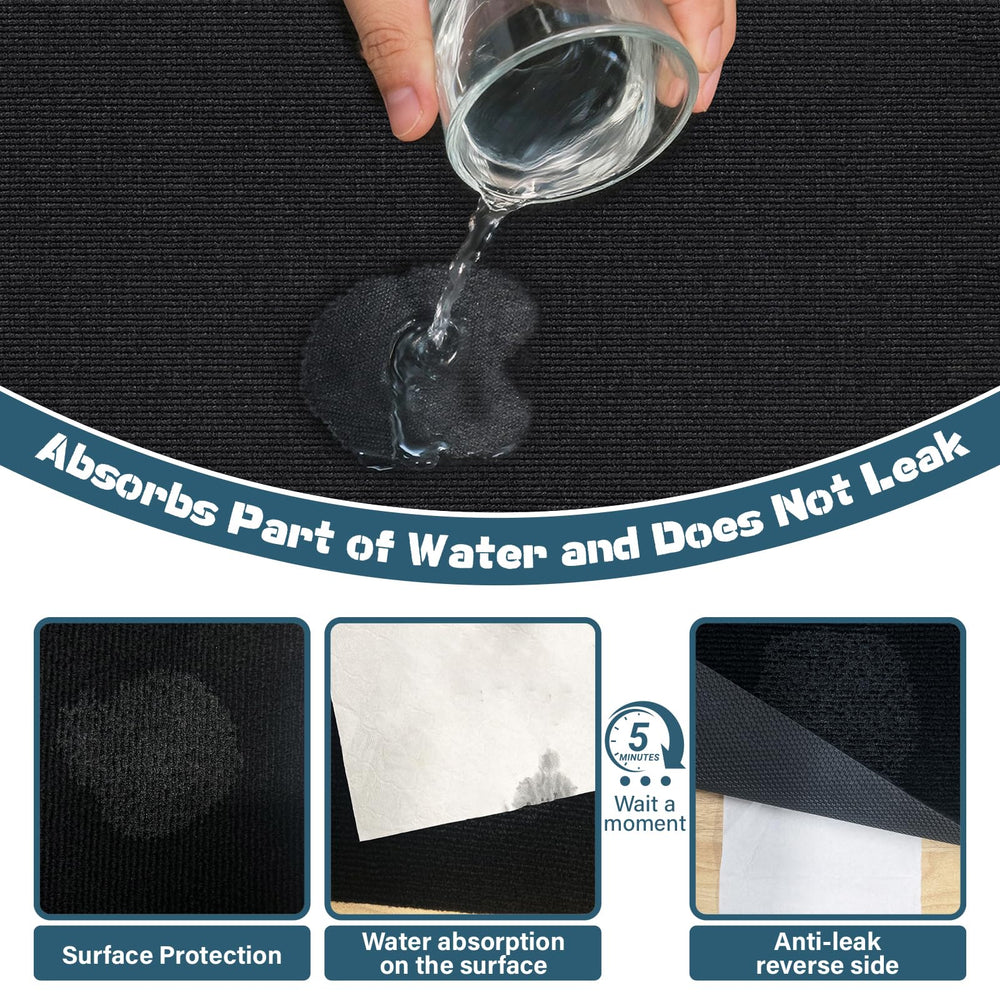 Wibeelee dog playpen mat absorbs urine to protect floors.
