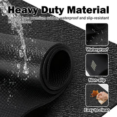 Wibeelee stable mat demonstrates a non-slip surface for secure footing in busy stalls