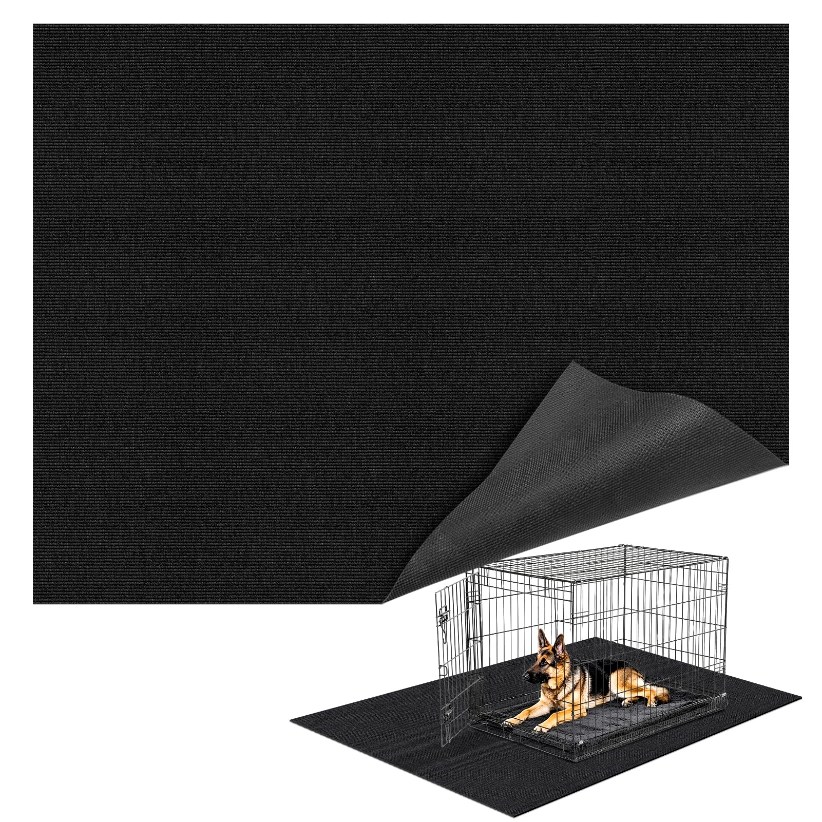 Wibeelee under dog crate mat 60x74 offers spacious coverage and comfort.
