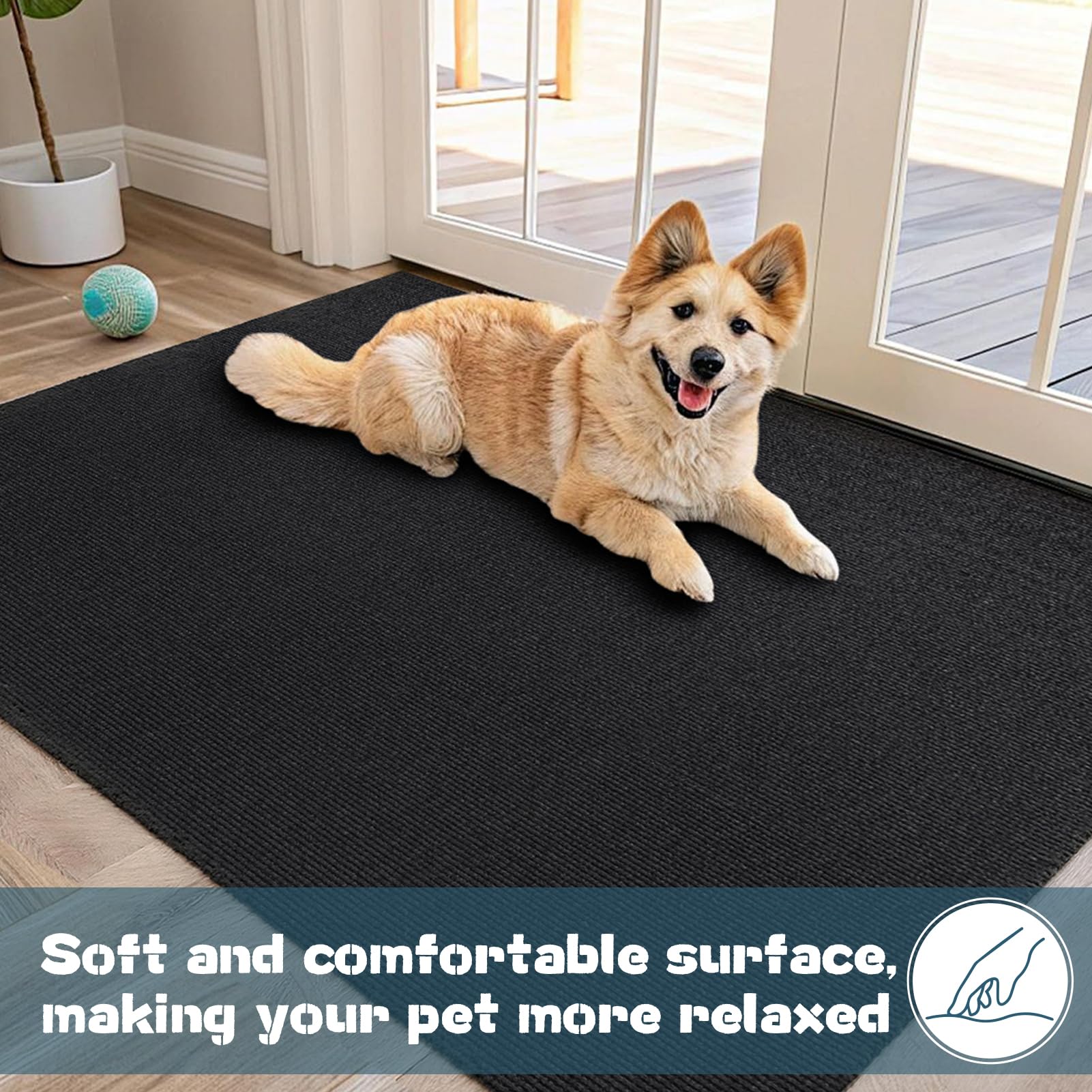 Wibeelee versatile dog mat for crates, beds, and training areas.