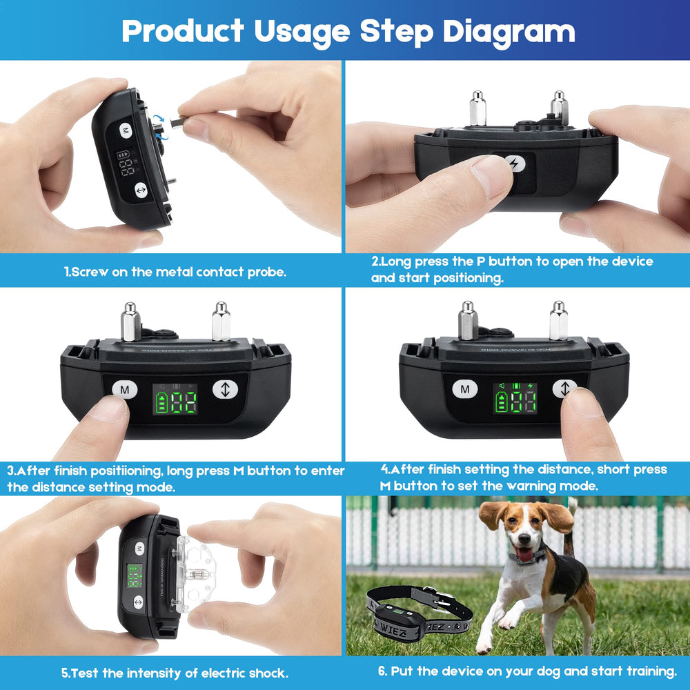 WIEZ adjustable warning strength control for boundaries