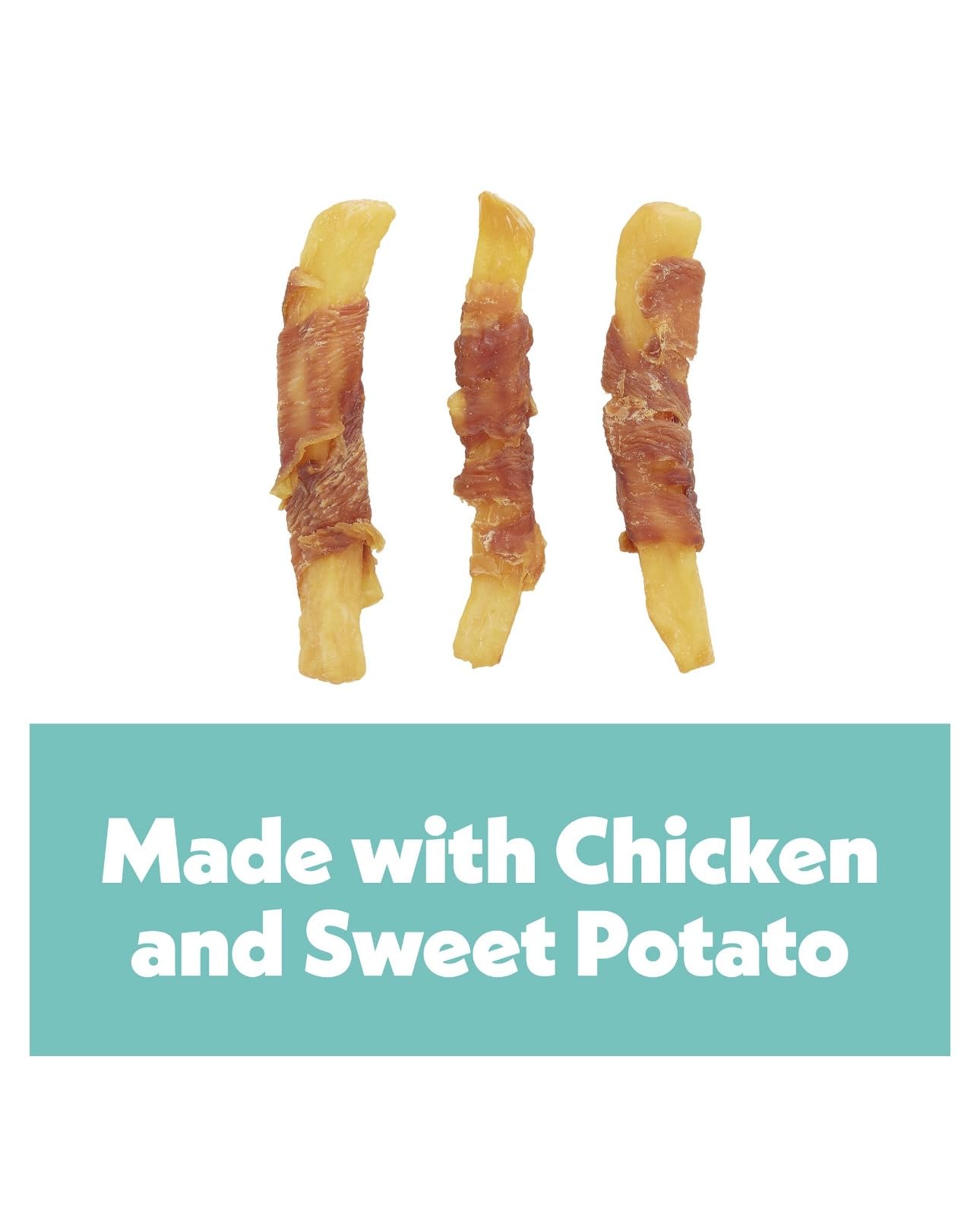 Wiggles & Wags soft-chewy texture treats for easy, enjoyable chewing.