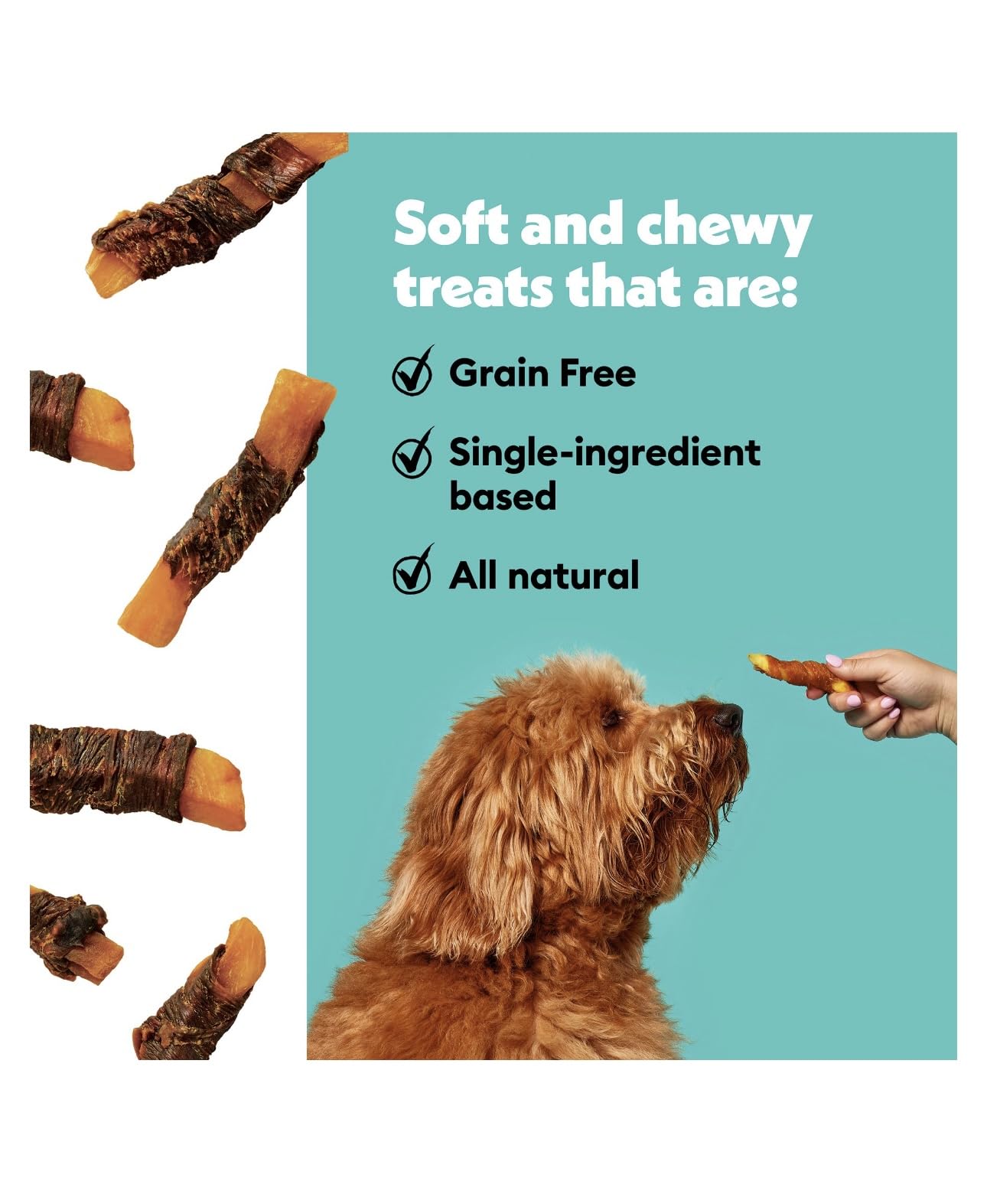 Low calorie Wiggles & Wags Twists support portion control during training