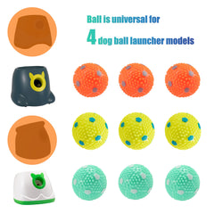 WIGGLYTAIL dog balls 2-inch puppy play, soft latex for gentle chews.